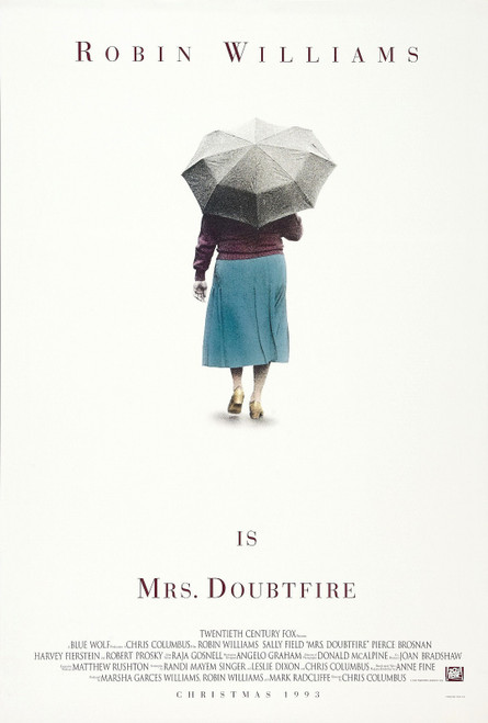Mrs. Doubtfire (1993)_1 Poster Canvas Movie Film Print A0 A1 A2 A3 A4 A5 A6 Art