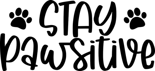 stay pawsitive (2) Poster Canvas Movie Film Print A0 A1 A2 A3 A4 A5 A6 Art Wall