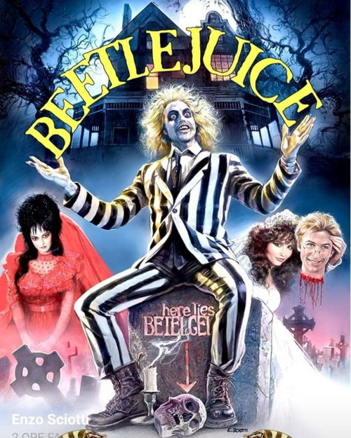 beetlejuice 3 - Poster (A0-A4) Film Movie Picture Art Wall Decor