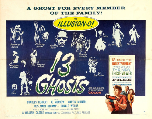 13 Ghosts 03 Poster Canvas Movie Film Print A0 A1 A2 A3 A4 A5 A6 Art Wall Decora