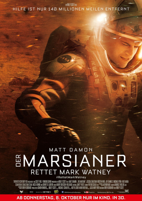 The Martian (2015)_3 Poster Canvas Movie Film Print A0 A1 A2 A3 A4 A5 A6 Art Wal