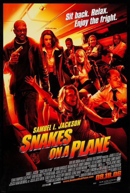 Snakes on a Plane (2006)_2 Poster Canvas Movie Film Print A0 A1 A2 A3 A4 A5 A6 A