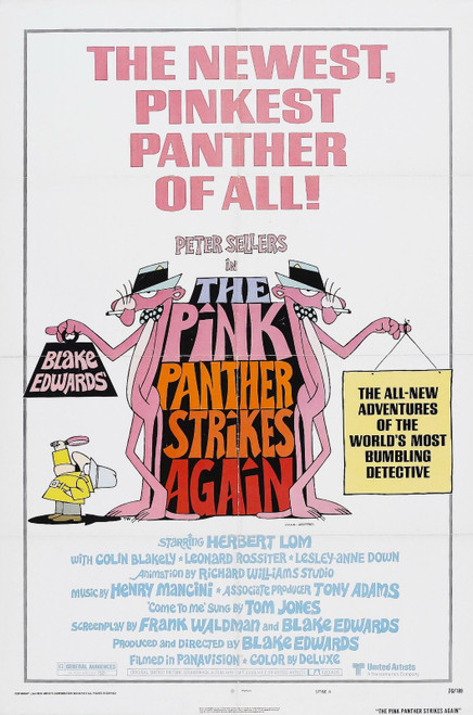The Pink Panther Strikes Again (1976)_1 Poster Canvas Movie Film Print A0 A1 A2