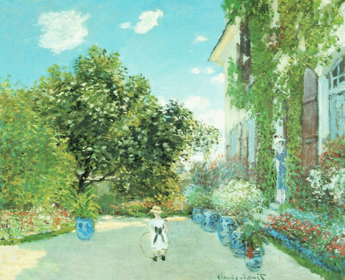 Monet- Monet's House at Argenteuil Poster Canvas Movie Film Print A0 A1 A2 A3 A4