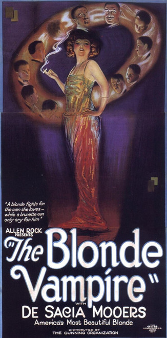 The Blonde Vampire (1922)_0 Poster Canvas Movie Film Print A0 A1 A2 A3 A4 A5 A6