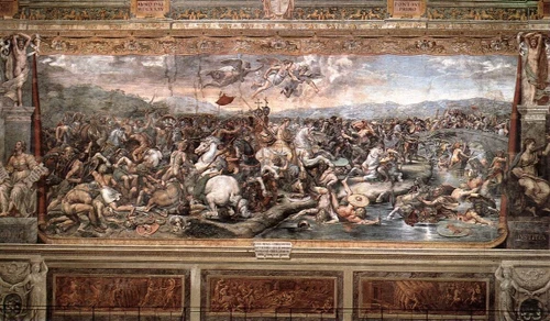 Raphael_The_Battle_at_Pons_Milvius Poster Canvas Movie Film Print A0 A1 A2 A3 A4