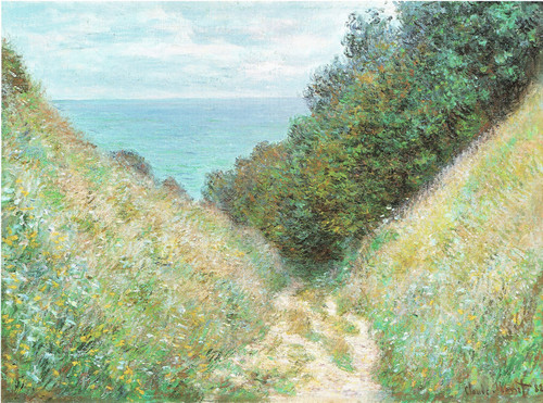 Monet- Road at La Cavee, Pourville Poster Canvas Movie Film Print A0 A1 A2 A3 A4