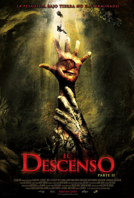The Descent_ Part 2 (2009)_5 Poster Canvas Movie Film Print A0 A1 A2 A3 A4 A5 A6