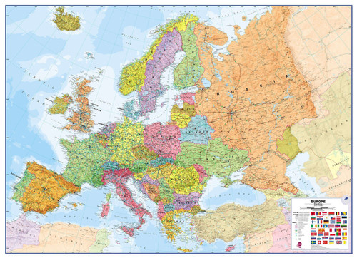 europe-wall-map-political_ct00011 Poster Canvas Movie Film Print A0 A1 A2 A3 A4
