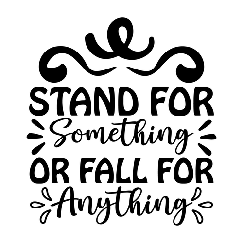 Stand for Something or Fall for Anything-01 Poster Personalized Canvas Movie Fil