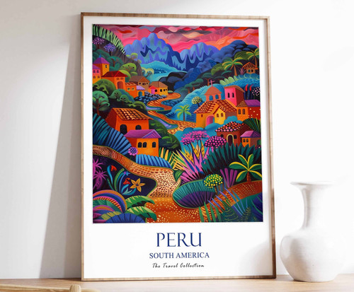 10_Peru Travel Poster, Peru Print, South America Travel Art, South American Wall