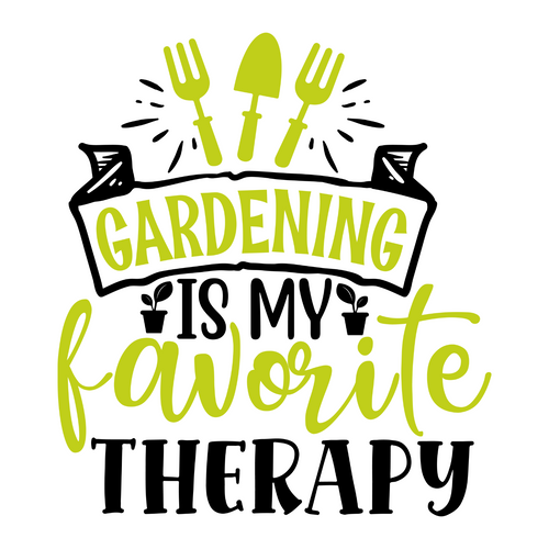 Gardening is my favorite therapy-01 (2) Poster Canvas Movie Film Print A0 A1 A2