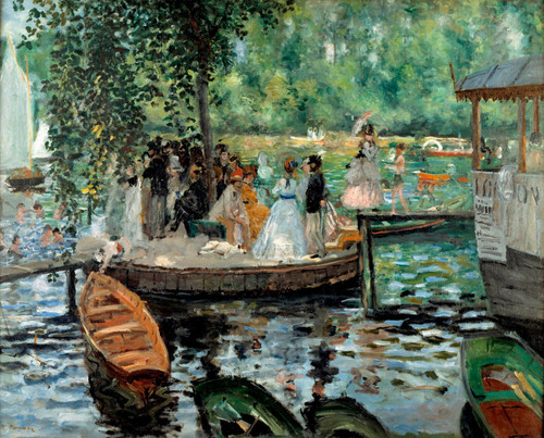 Auguste_Renoir_-_La_Grenouillère Poster Canvas Movie Film Print A0 A1 A2 A3 A4 A