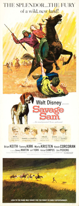Savage Sam (1963)_4 Poster Canvas Movie Film Print A0 A1 A2 A3 A4 A5 A6 Art Wall