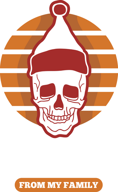 Merry Christmas from My Family Sarcastic Poster Canvas Print A0 A1 A2 A3 A4 A5 A