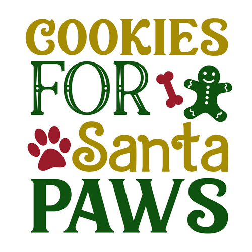 cookies for santa paws-01 Poster Canvas Movie Film Print A0 A1 A2 A3 A4 A5 A6 Ar