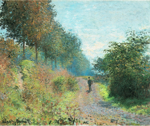 Monet- The Sheltered Path Poster Canvas Movie Film Print A0 A1 A2 A3 A4 A5 A6 Ar