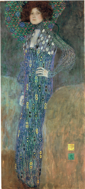 Gustav Klimt - Portrait of Emilie Floge 1902 Poster Canvas Movie Film Print A0 A