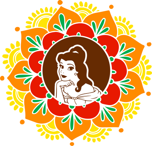 Bell-princess Poster Canvas Movie Film Print A0 A1 A2 A3 A4 A5 A6 Art Wall Decor