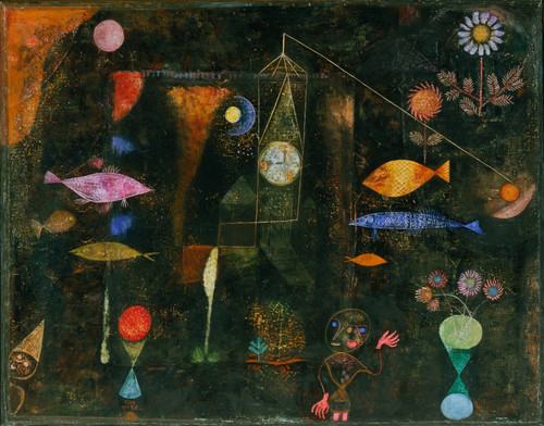 Paul Klee - Fish Magic Poster Canvas Movie Film Print A0 A1 A2 A3 A4 A5 A6 Art W