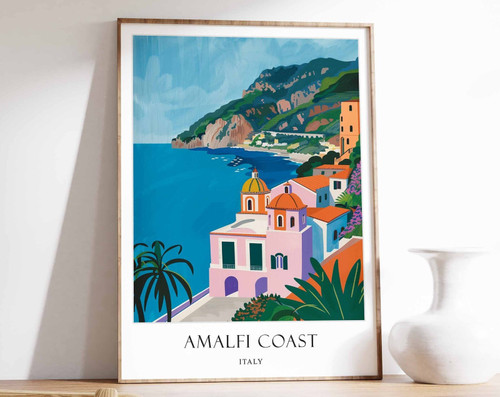 9_Amalfi Coast Poster, Italy Poster, Travel Poster, Beach Poster, Wall Art, Home