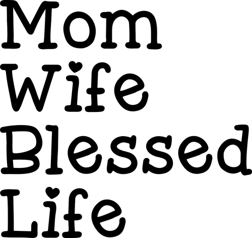 0020SC MomWifeBlessedLife Funny Poster Design Canvas Motivation Print A0 A1 A2 A