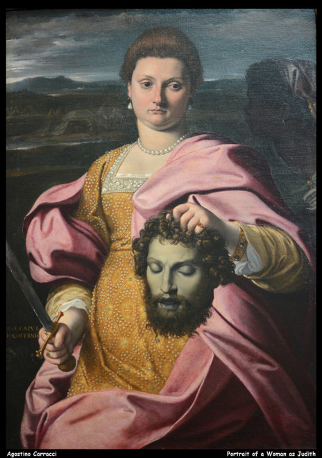 agostino-carracci---portrait-of-a-woman-as-judith--jpb_26086091500_o(1) Poster C