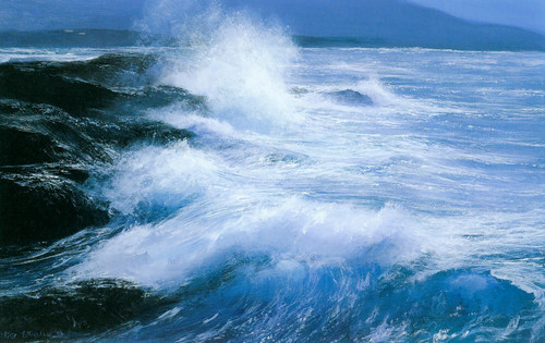 Peter Ellenshaw - Point Lobos California 1996 Poster Canvas Movie Film Print A0