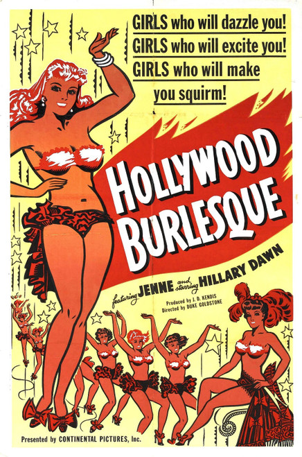 Hollywood Burlesque 01 Poster Canvas Movie Film Print A0 A1 A2 A3 A4 A5 A6 Art W