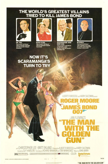 The Man With the Golden Gun (1974)_2 Poster Canvas Movie Film Print A0 A1 A2 A3