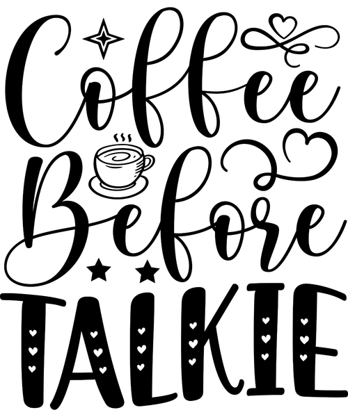 Coffee before talkie-01 Poster Canvas Movie Film Print A0 A1 A2 A3 A4 A5 A6 Art