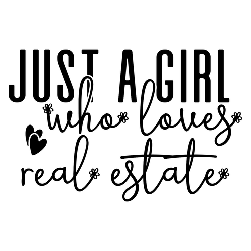 Just a girl who loves real estate-01 (5) Poster Canvas Movie Film Print A0 A1 A2