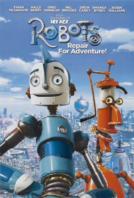 Robots (2005)_1 Poster Canvas Movie Film Print A0 A1 A2 A3 A4 A5 A6 Art Wall Dec