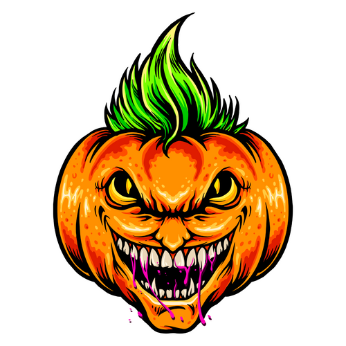Halloween Joker Pumpkins Illustrations Poster Canvas Movie Film Print A0 A1 A2 A