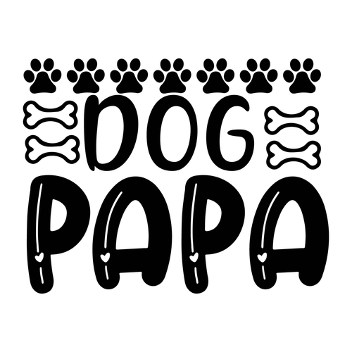 Dog Papa-01 Funny Poster Canvas Print A0 A1 A2 A3 A4 A5 A6 Art Wall Decoration