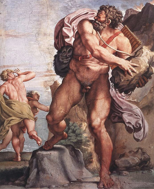 CARRACCI_The_Cyclops_Polyphemus_WGA Poster Canvas Movie Film Print A0 A1 A2 A3 A