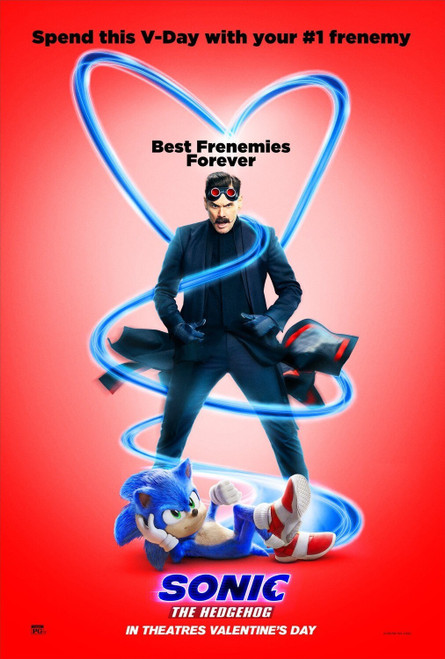 Sonic the Hedgehog (2020)_26 Poster Canvas Movie Film Print A0 A1 A2 A3 A4 A5 A6