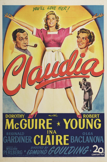 Claudia (1943)_0 Movie Film Poster Canvas iconic design