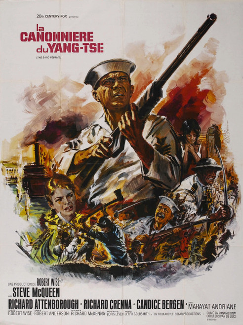 The Sand Pebbles (1966)_6 Poster Canvas Movie Film Print A0 A1 A2 A3 A4 A5 A6 Ar