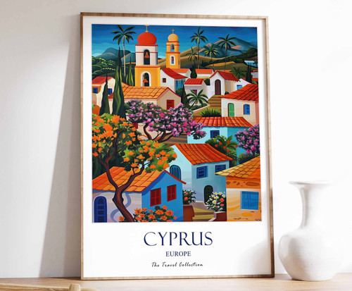 10_Cyprus Print, Cyprus Travel Poster, Europe Travel Print, Europe Decor, Europe