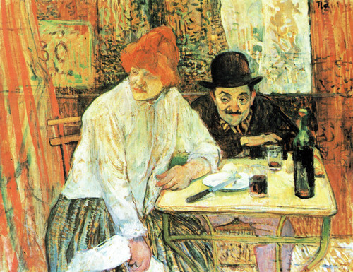 Henri de Toulouse-Lautrec- A la Mie- 1891 Poster Canvas Movie Film Print A0 A1 A