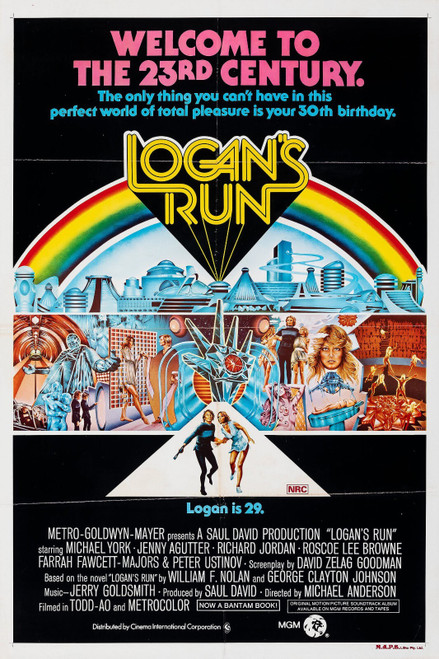 Logan_s Run (1976)_6 Poster Canvas Movie Film Print A0 A1 A2 A3 A4 A5 A6 Art Wal