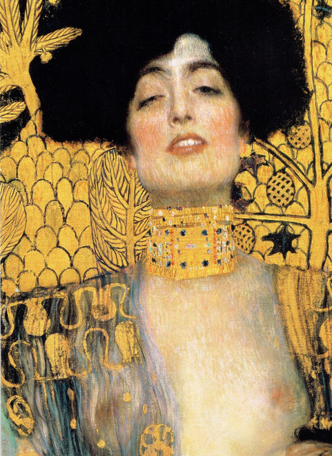 Detail of Judith I-Klimt 1901 Art Gallery Poster Canvas Print Wall Decoration A0