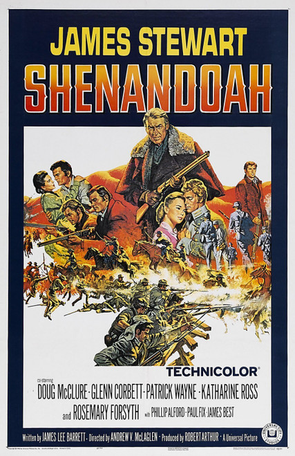 Shenandoah (1965)_1 Poster Canvas Movie Film Print A0 A1 A2 A3 A4 A5 A6 Art Wall