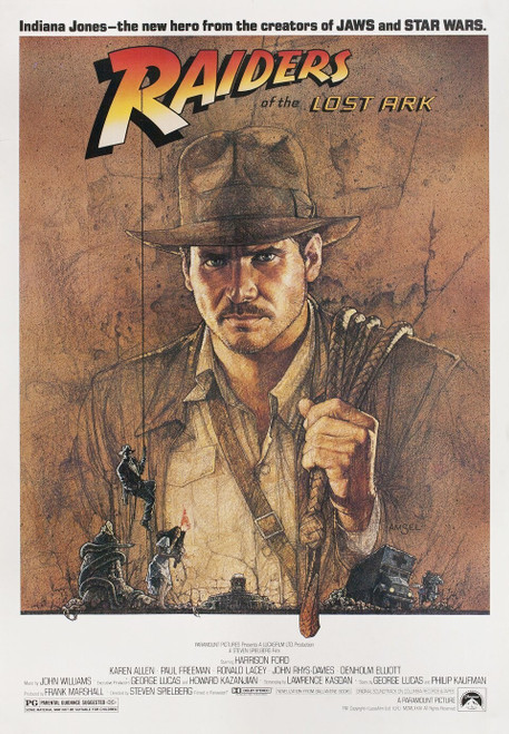 RAIDERS OF THE LOST ARK (1981) 3 Poster Canvas Movie Film Print A0 A1 A2 A3 A4 A