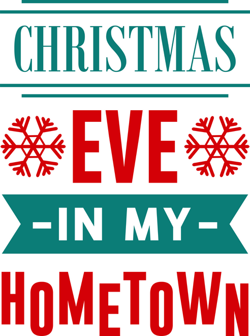 Christmas Eve in My Hometown Poster Canvas Movie Film Print A0 A1 A2 A3 A4 A5 A6