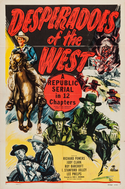 Desperadoes of the West (1950)_0 Movie Film Poster Canvas iconic design