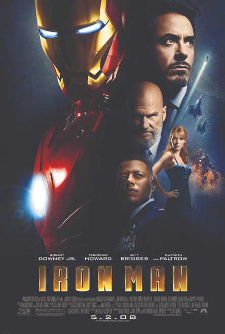 Iron Man Poster Canvas Movie Film Print A0 A1 A2 A3 A4 A5 A6 Art Wall Decoration