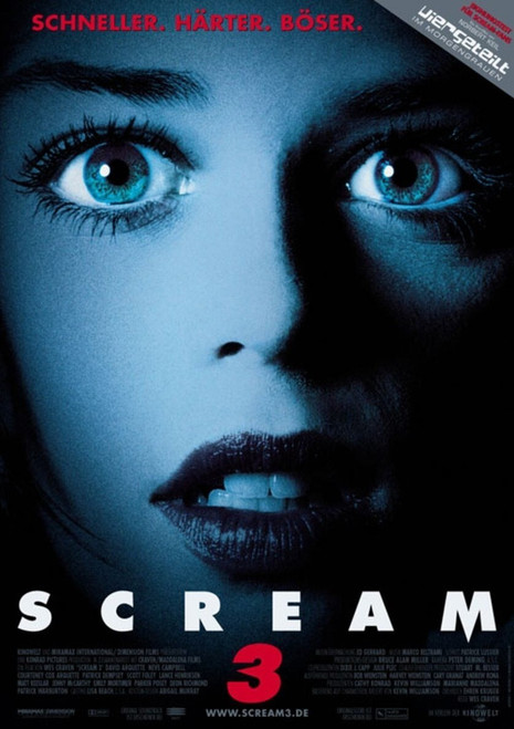 Scream 3 (2000)_4 Poster Canvas Movie Film Print A0 A1 A2 A3 A4 A5 A6 Art Wall D