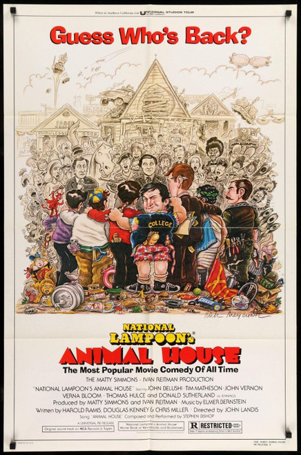 NATIONAL LAMPOON'S ANIMAL HOUSE (1978) 2 Poster Canvas Movie Film Print A0 A1 A2
